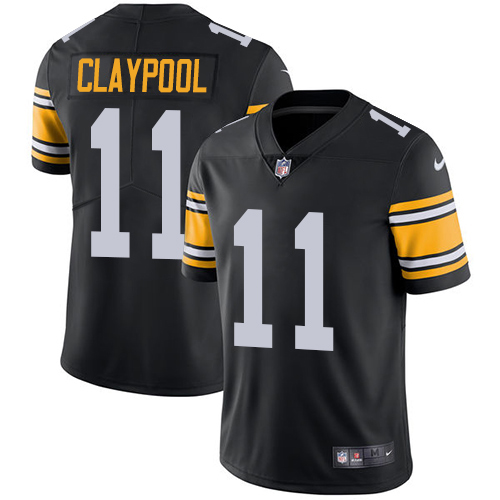 Pittsburgh Steelers #11 Chase Claypool Black Alternate Men Stitched NFL Vapor Untouchable Limited Jersey